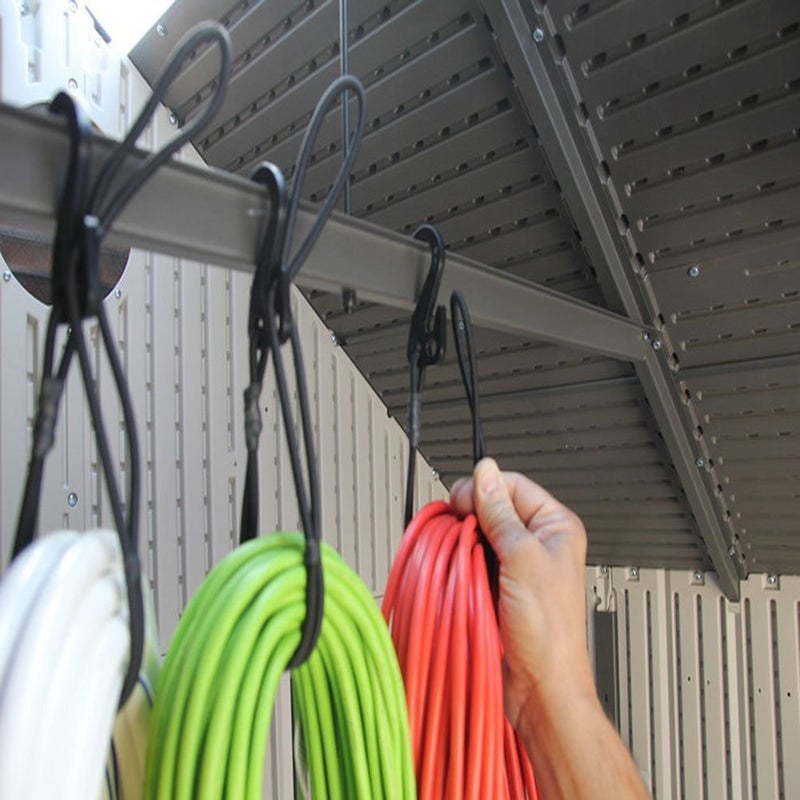 SECURE IT QUICK Hook & Hang Bungee Cords - Storage & Organization Cords - Hang Hoses, Cords, Ladders, Bikes, Tools & More. an Incredible Organizer! (3 PK, Black) - Image 2